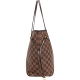 Louis Vuitton Monogram Damier Ebene Neverfull MM Shoulder Bag