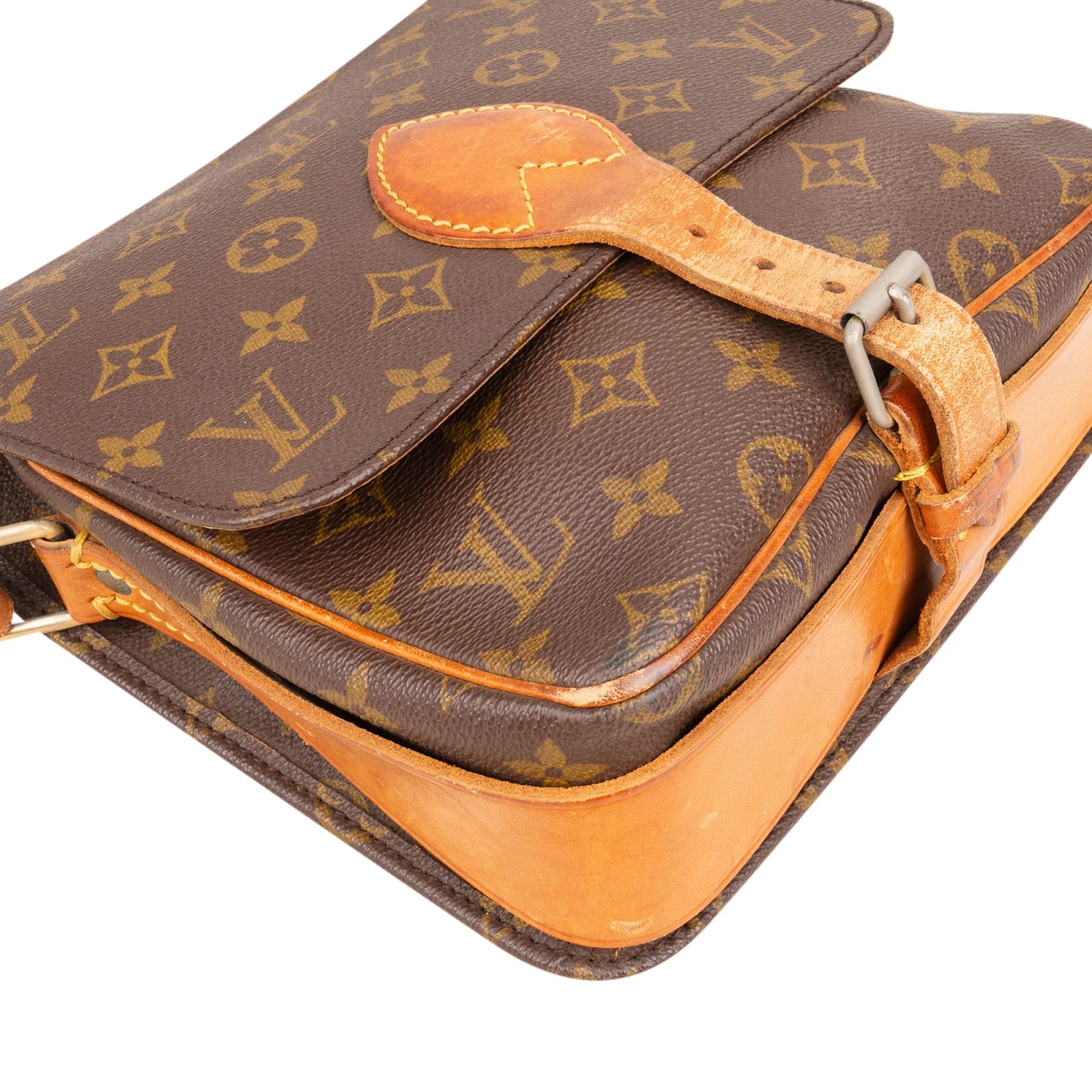 Louis Vuitton Monogram Canvas Cartouchiere MM Crossbody Bag - vintageandkickz