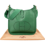 Hermès Vert Epsom Leather Evelyne GM Crossbody Bag