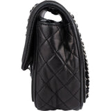 Chanel Quilted Patent Leather Single Flap Crossbody Bag