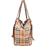 Burberry Haymarket Check Tote Shoulder Bag