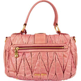 Miu Miu Matelassé Vitello Lux Leather Small Coffer Handbag