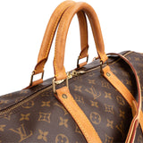 Louis Vuitton Monogram Canvas Keepall 55 Bandoulière Travel Bag