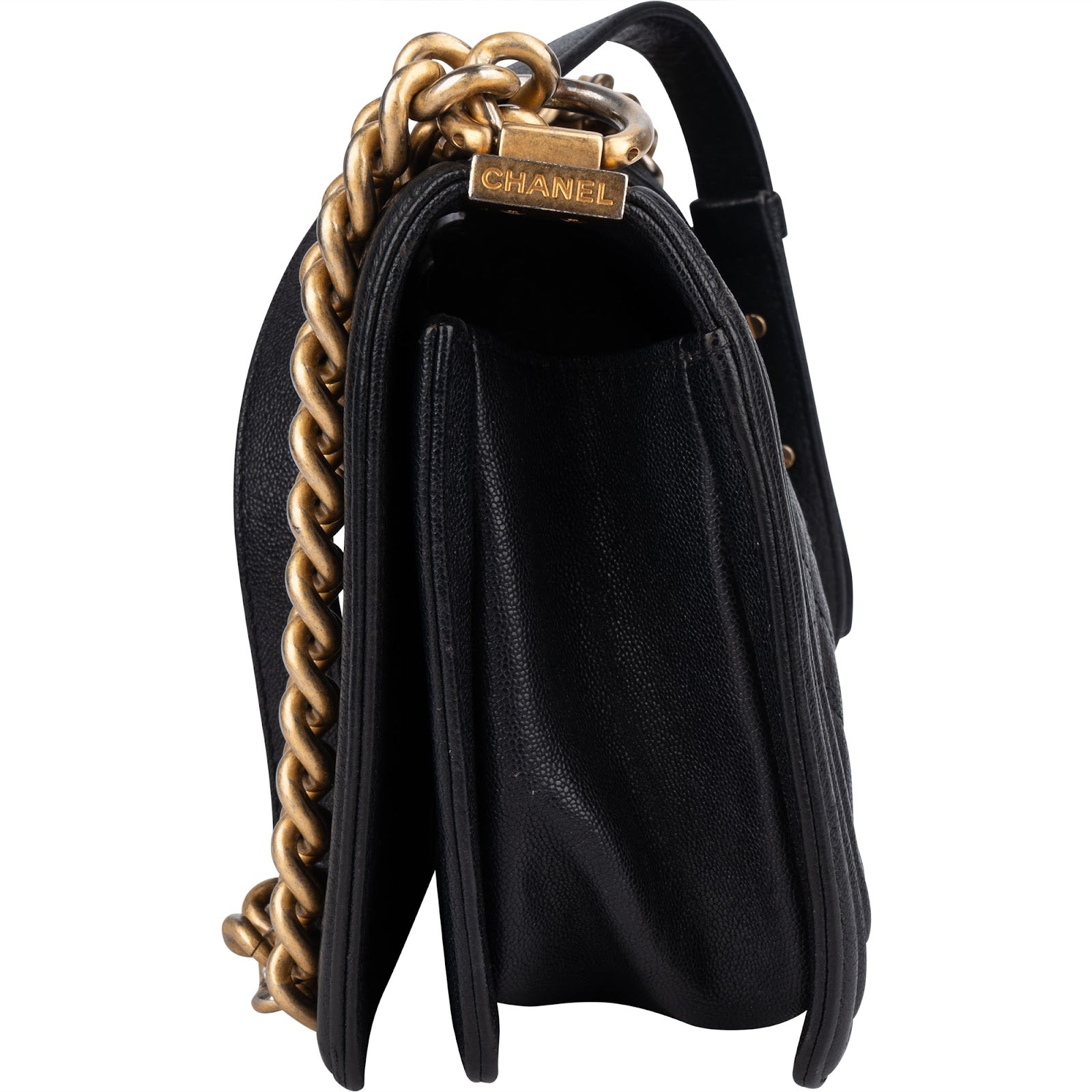 [🔄️B11 / F26] Chanel Quilted Lambskin Medium Boy Crossbody Bag - vintageandkickz