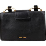 Miu Miu Madras Crystal Leather Crossbody Bag - vintageandkickz