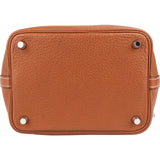 Hermès Brown Taurillon Clemence Picotin Lock 18 (PM) Handbag