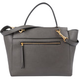 Celine Grey Leather Grained Calfskin Belt Handbag