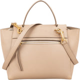 Celine Beige Grained Leather Belt Handbag