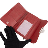 Louis Vuitton Red Epi Leather Montaigne Long Bifold Organizer Cardholder