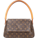 Louis Vuitton Canvas Monogram PM Looping Shoulder Bag