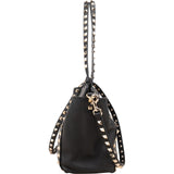 Valentino Garavani Leather Rockstud Small Tote Shopper Handbag