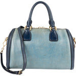 Miu Miu Vitello Lux Bicolor Bauletto Handbag - vintageandkickz