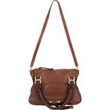 Chloé Grained Calfskin Marcie Satchel Handbag