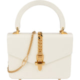 Gucci White Plexiglass Sylvie 1969 Mini Top Handle Handbag