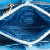 Prada Blue Saffiano Leather Galleria Handbag