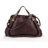 Chloé Leather Large Paraty Shoulder Handbag