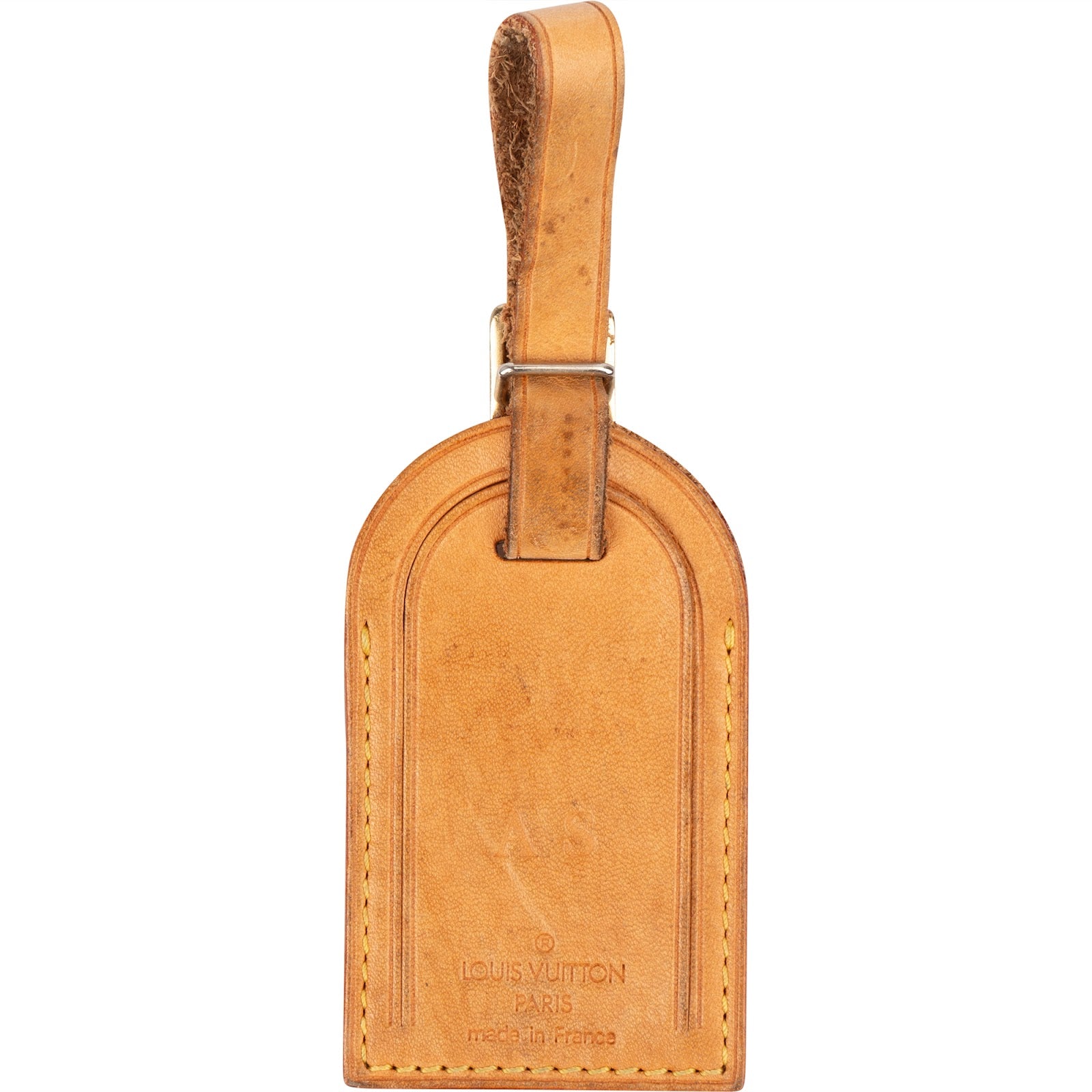 [🔄️B10 / F79] Louis Vuitton Vachetta Leather Luggage Tag - vintageandkickz