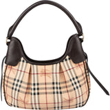 Burberry Nova-Check Monogram Equestrian Knight Shoulder Bag