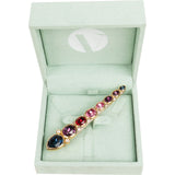 Christian Dior Rare Vintage Gold Tone Crystal Brooch