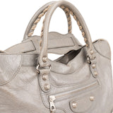 Balenciaga Grey Leather Classic City Handbag