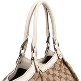 Gucci Monogram GG Canvas Guccissima Leather Sukey Medium Tote Handbag