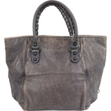 Balenciaga Grey Leather Sunday Tote Handbag