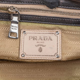 Prada Black Nappa Leather Gaufre Satchel Handbag