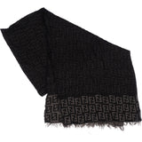 Fendi Monogram FF Logo Lanan Wool Schal Scarf