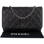 Chanel Quilted Lambskin Wallet On Chain Crossbody Bag - vintageandkickz