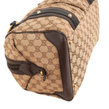 Gucci Monogram GG Canvas Interlocking G Soft Boston 35 Handbag