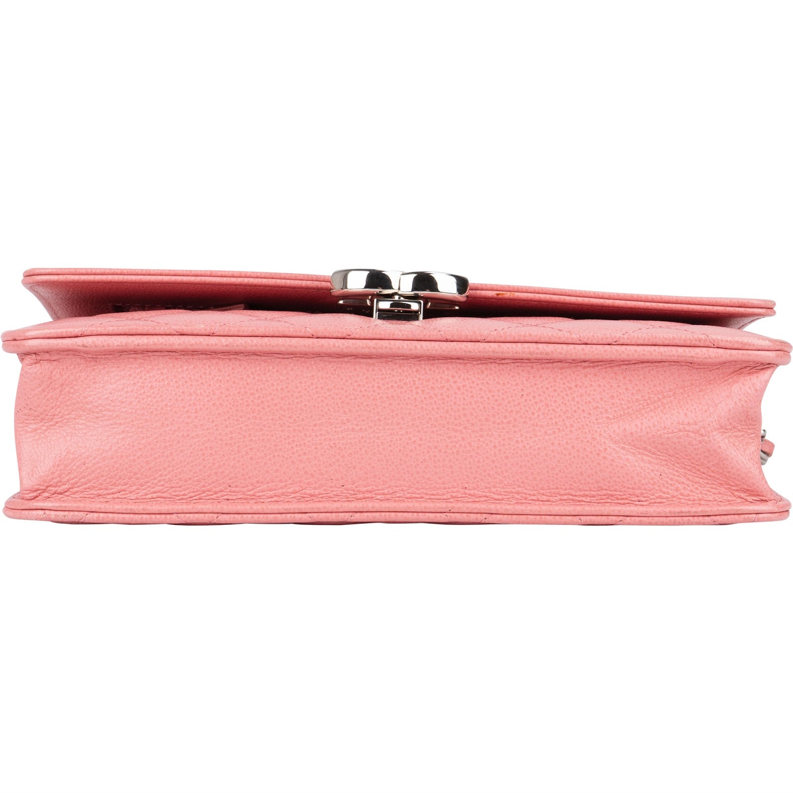 Chanel Quilted Caviar Leather Wallet On Chain Crossbody Bag - vintageandkickz