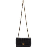 Chanel Vertical Quilted Lambskin 24K Gold Single Flap Crossbody Bag