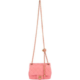 Chanel Quilted Lambskin Mini Rectangular Adjustable Single Flap Crossbody Bag