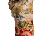 Gucci Floral Print Silk Ruffle Longsleeve Blouse (IT40)