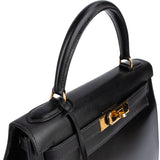 Hermès Box Calf Sellier Kelly 28 Handbag
