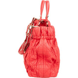 Christian Dior Red Quilted Leather Delices Handbag