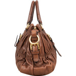 Prada Quilted Nappa Leather Gaufre Satchel Handbag - vintageandkickz