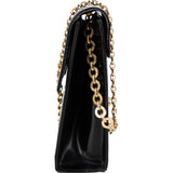 Salvatore Ferragamo Patent Leather Gancini Flap Crossbody Bag