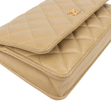 Chanel Quilted Lambskin Sweetheart CC Wallet On Chain Crossbody Bag