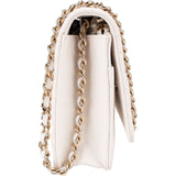 Chanel Wuilted Caviar Leather Jeweled CC Wallet On Chain Crossbody Bag
