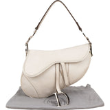 Christian Dior Grained Leather Saddle Shoulder Bag