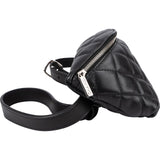 Chanel Black Quilted Lambskin Uniform Leather Belt Bag