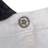 Chanel Stitched Cotton Front Pockets Denim-Style Pants (FR 40 / DE 38)