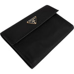 Prada Black Nylon Triangle Wallet - vintageandkickz