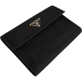 Prada Black Nylon Triangle Wallet - vintageandkickz