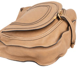 Chloé Pebbled Leather Marcie Saddle Hobo Shoulder Bag