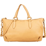 Miu Miu Vitello Daino Leather Satchel Handbag - vintageandkickz