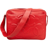 Chanel Caviar Leather Triple CC Large Camera Knot Shoulder Bag