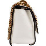 Fendi Blanco Patent Leather Kan U Flap Crossbody Bag
