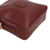 Cartier Bordeaux Leather Mastrine Camera Crossbody Bag
